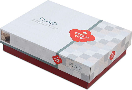 Cotton Box Σετ Παπλωματοθήκη Βαμβακερή Διπλή με 2 Μαξιλαροθήκες 200x220cm Box 4 Mink