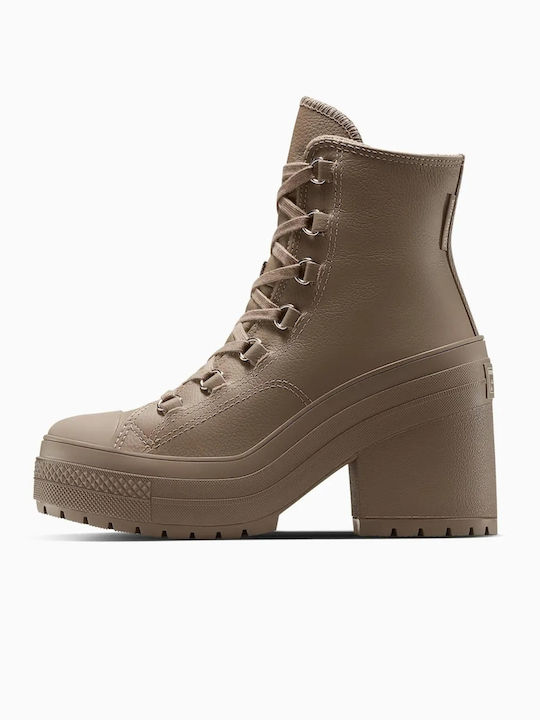 Chuck 70 De Luxe Ghete De Damă De Piele Maro