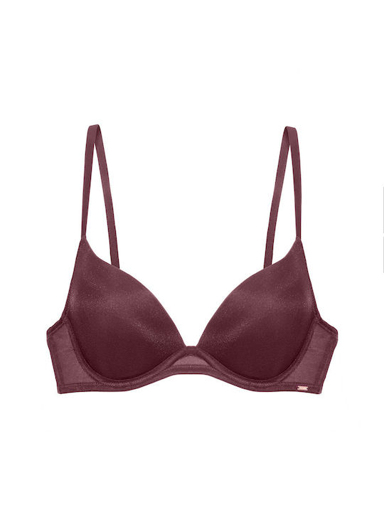 Berry Noir Σουτιέν Push Up με Μπανέλες