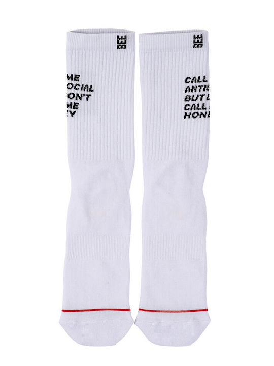 Bee. Unusual. Men's Socks White