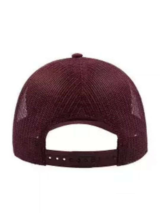 Atlantis Rapper Suede Five-Leaf Jockey Hat Code Rapper Suede Burgundy