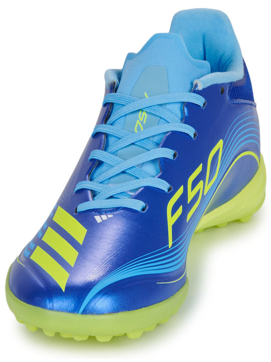 adidas F50 Messi League Football Shoes with Molded Cleats Blue