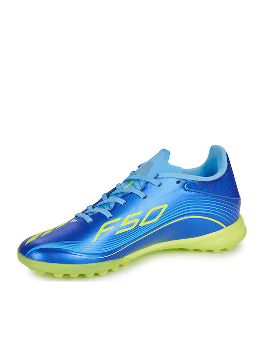adidas F50 Messi League Football Shoes with Molded Cleats Blue