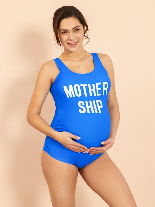 Maternity Swimwear Mother Ship Blue