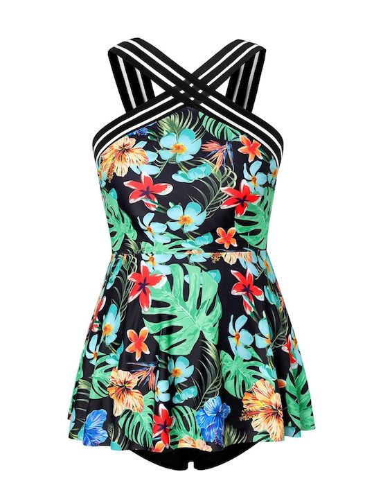 Maternity Swimwear Floral Black