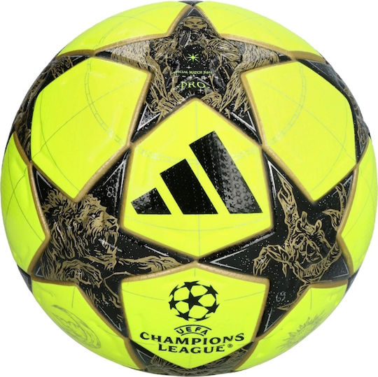 adidas UEFA Champions League 25/26 Pro Winter Soccer Ball Yellow