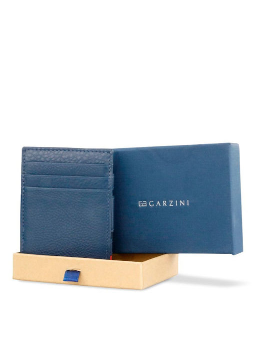 Essenziale Leather Men's Wallet Coins with RFID Blue