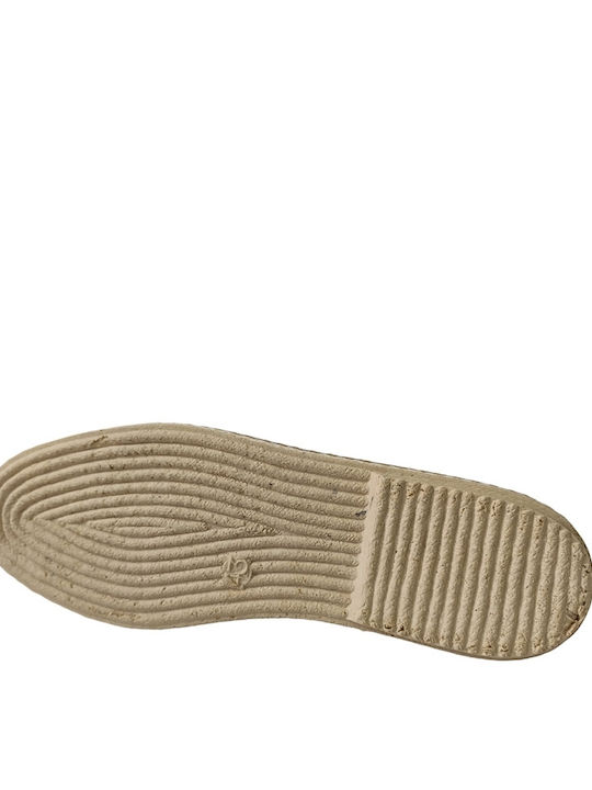 Stoff Herren Slip-Ons Beige