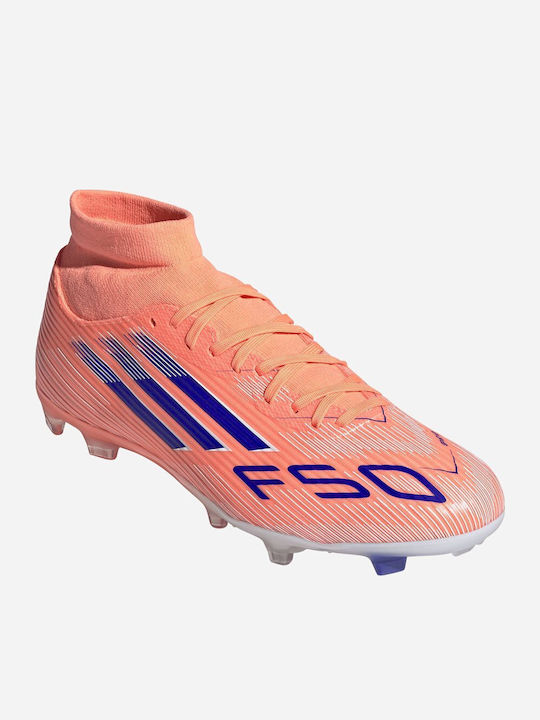 adidas F50 League Football Shoes with Cleats Orange