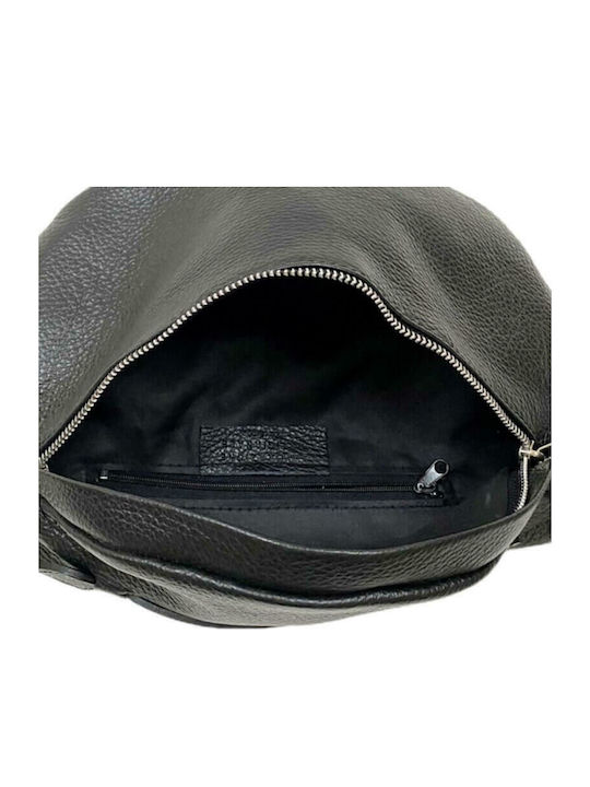 Leather Waist Bag Black