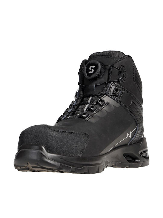 Stenso RULER MID Waterproof Work Boots Black O2 with HI SR Certification
