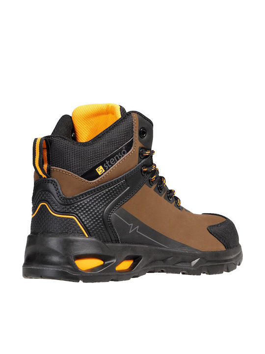 Stenso Wasserdicht Stiefel Arbeit Braun O2 mit Zertifizierung HI,SR