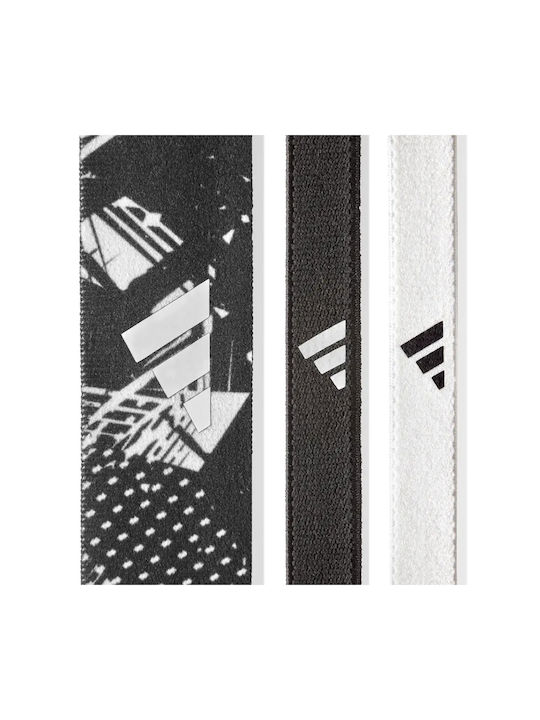 adidas 3 Pack Athletic Headband Black