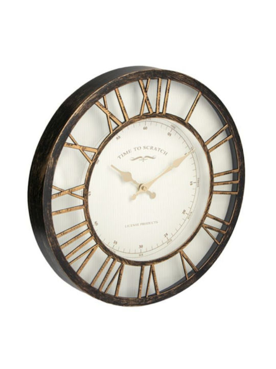 Wanduhr Bronze 40.6x5cm