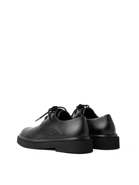 Leder Damen Derby in Schwarz Farbe