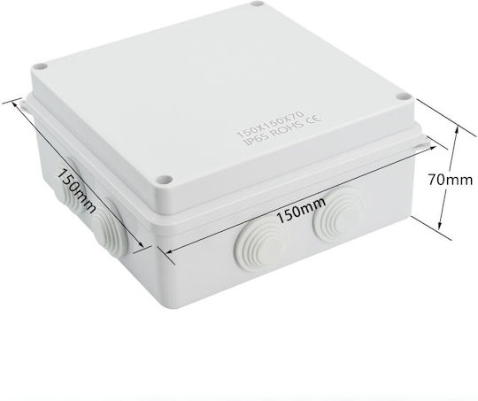 Uncle George Elektrisches Gehäuse für Außenmontage Verzweigung Wasserdicht IP65
