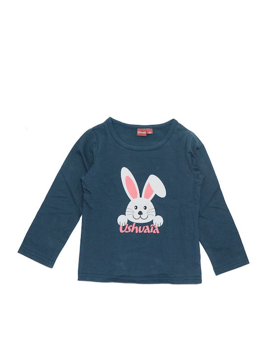Kids' Pajamas Winter Cotton Dark Blue Usrh094