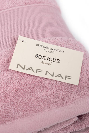 Naf Naf Bonjour Hand Towel 30x50cm Lilac Weight 600gsm