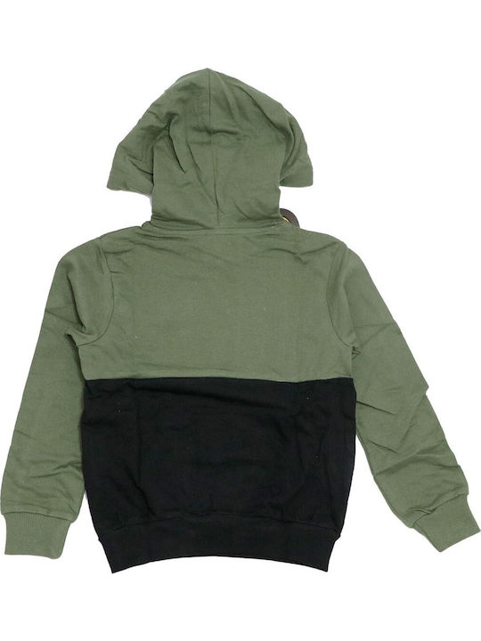 Kids Sweatshirt with Hood Haki