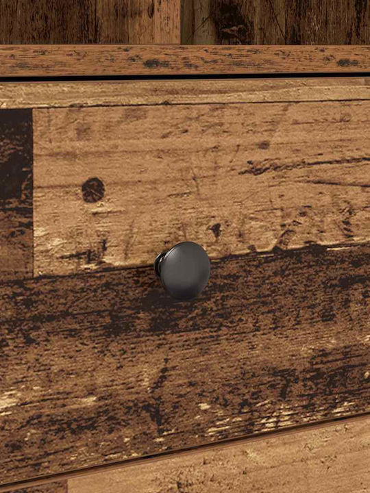 Schreibtisch Holz mit Bücherregal Old Wood 70x50x76cm