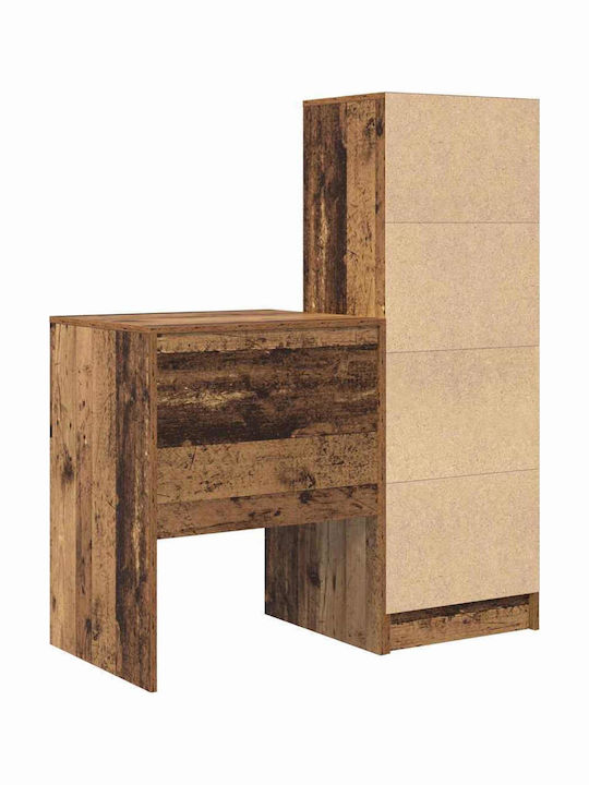 Бюро Дървено Старо Дърво 60x50x76см