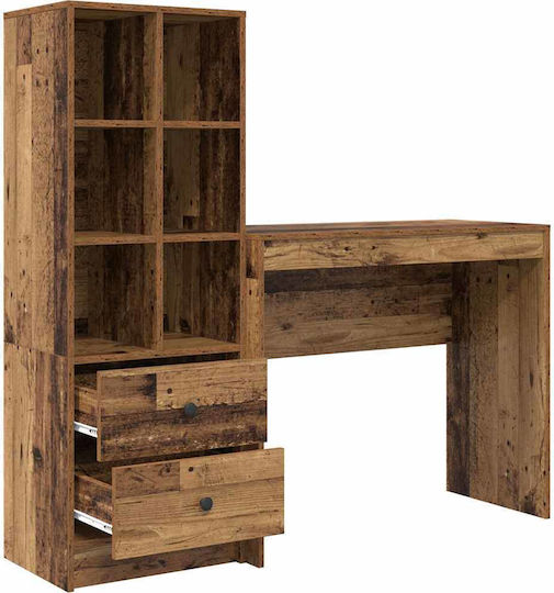 Desk Wooden Old Wood 90x40x76cm