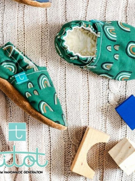 Titot Βρεφικά Sneakers Αγκαλιάς Πράσινα