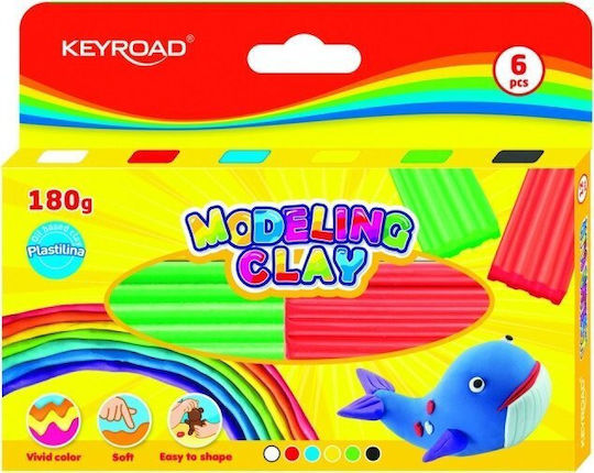 Keyroad Knete in Box für 3+ Jahre, 6 Stück