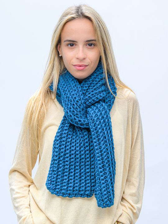 Women's Knitted Scarf Blue