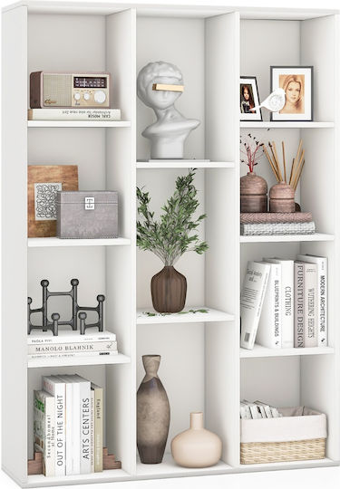 White Bookcase 74x24x106cm