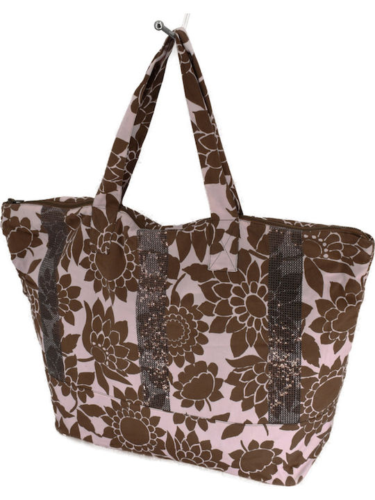 Valery Vain Fabric Beach Bag Pink