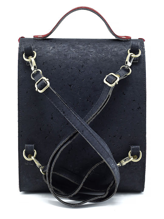 Leather Women's Backpack Suede Burgundy MB C13 S13