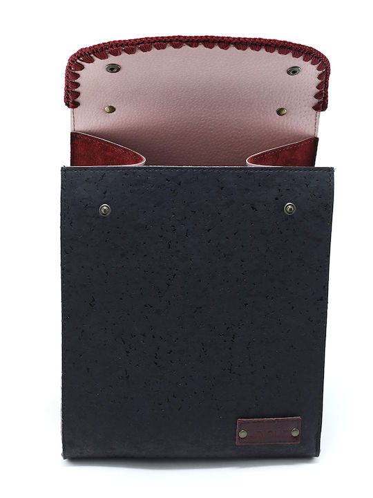 Leather Women's Backpack Suede Burgundy MB C13 S13