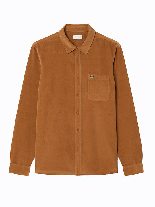 Langärmeliges Zeichenfolge Hemd Khaki