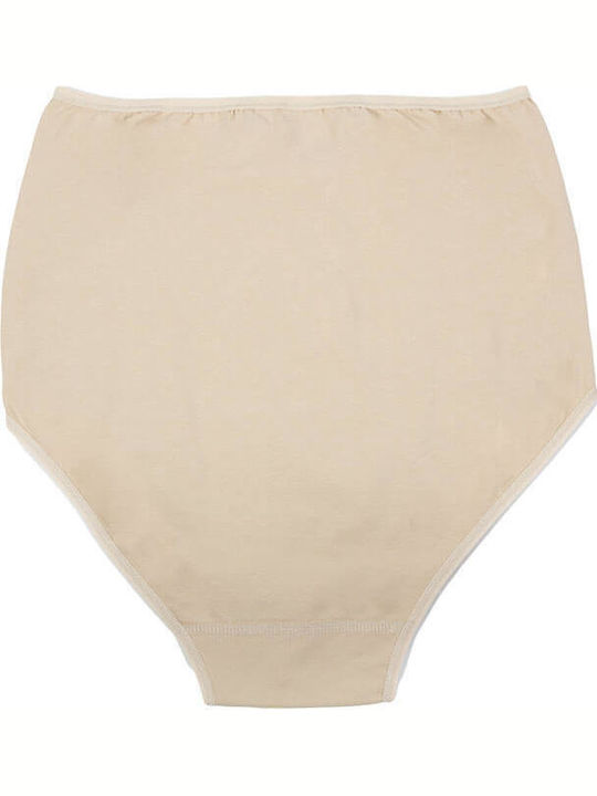 4/4 Plus Βαμβακερά Дамско Слип Мултипак Beige
