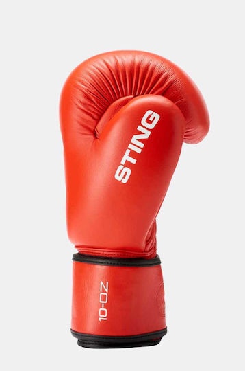 Sting Mănuși de Box din Piele pentru Competiție Roșii
