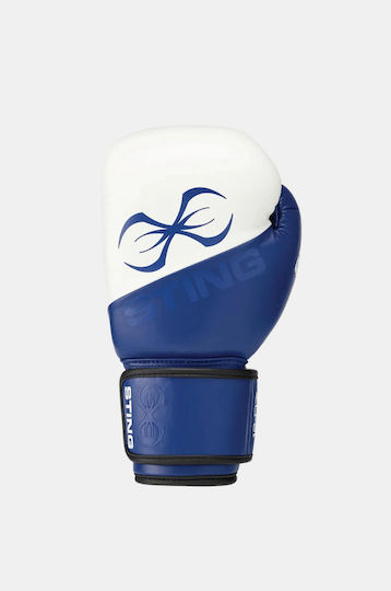 Sting Boxhandschuhe Leder für Kampf Blau