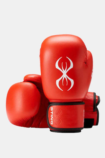 Sting Mănuși de Box din Piele pentru Competiție Roșii