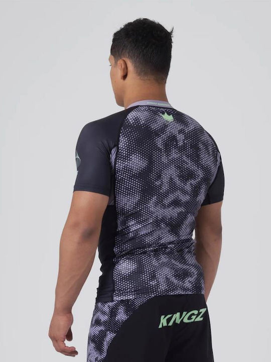 Kingz Short Sleeve Shirt KRS142 for Jiu-Jitsu Black