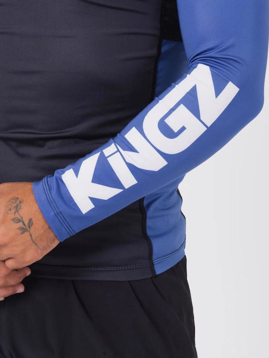 Kingz Ανδρική Μακρυμάνικη Μπλούζα KRS129 Μπλε