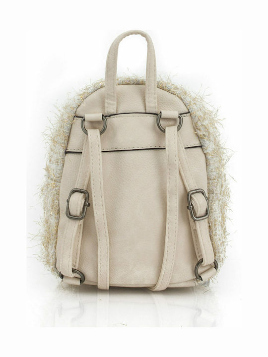 Damentasche Rucksack Ecru