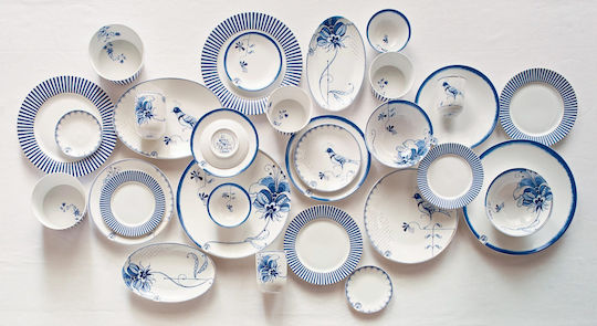 PiP Studio Plate Desert made of Porcelain Blue 20cm