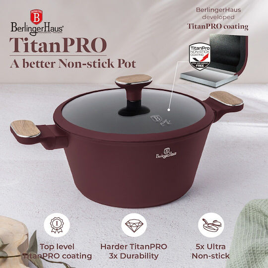 Berlinger Haus Leonardo Collection Cookware Set from Aluminum with Non-stick Interior Coating 5 Pieces