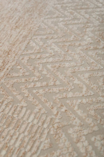 Viokarpet Eden Teppich Rechteckig Synthetisch,Polyester/Cotton/Leather Beige
