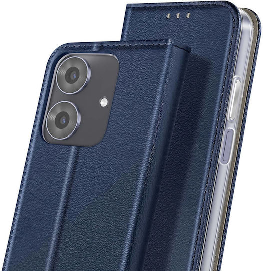 Avizar Folio Case Realme Note 60 Card Holder Video Stand Function Dark Blue