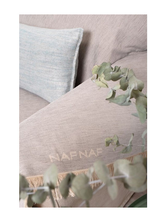 Naf Naf Highline Sofa Throw Chenille 180x250cm Gray 875-180 x 250