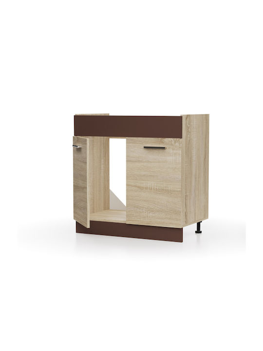 Alina Sink Cabinet Sonoma-Mokka 80x44.5x85cm