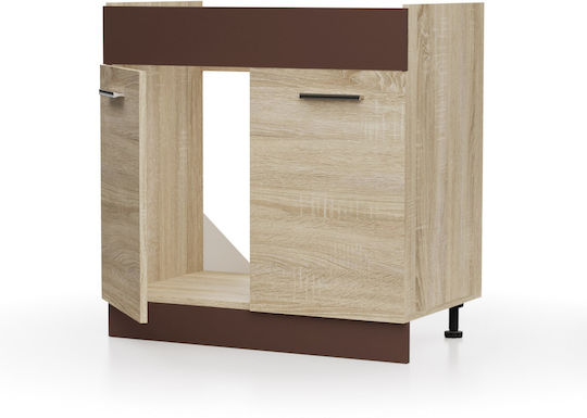 Alina Dulap pentru Chiuvetă Sonoma-Mokka 80x44.5x85buc