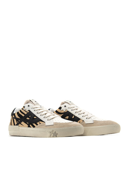 Ash Combo Sneakers Zebra Print