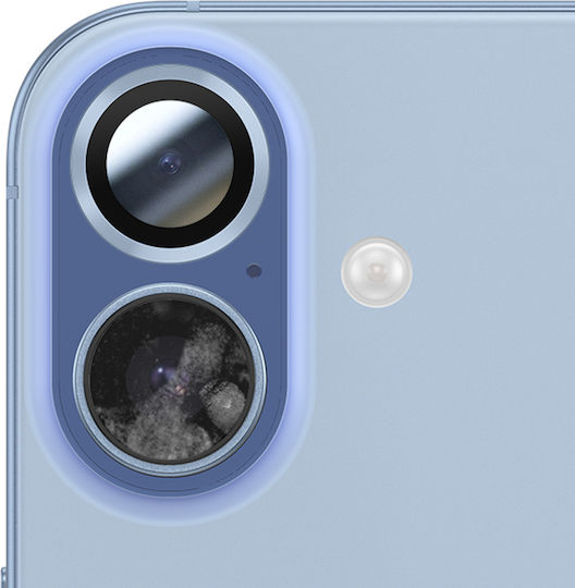 Protecție Lentilă Cameră Avizar iPhone 17 Întărită În Jur Albastru Deschis
